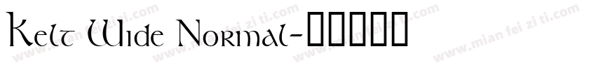 Kelt Wide Normal字体转换